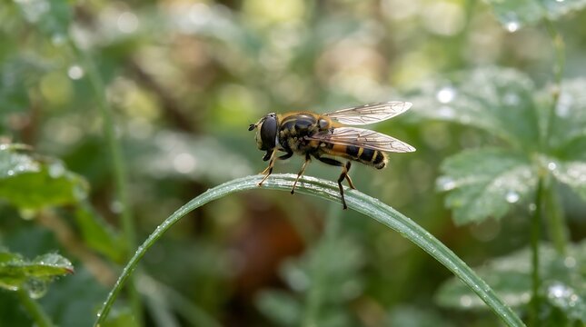 flies on the leaves