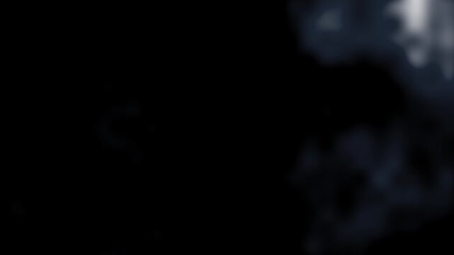 Abstract dark blue and white blurry light texture with soft glowing patches and moody atmospheric smoke effect
