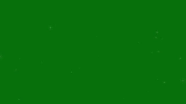 White sparkle glitter star trail with magical fairy dust glow, glowing pixie dust shimmer, glowing pixie dust shimmer, elegant Christmas sparkle transition, green screen overlay 4K