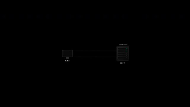 Stable network connection established between workstation and server showing successful connected communication status