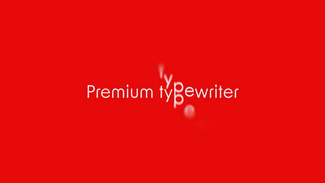 Premium Typewriter Text Animation