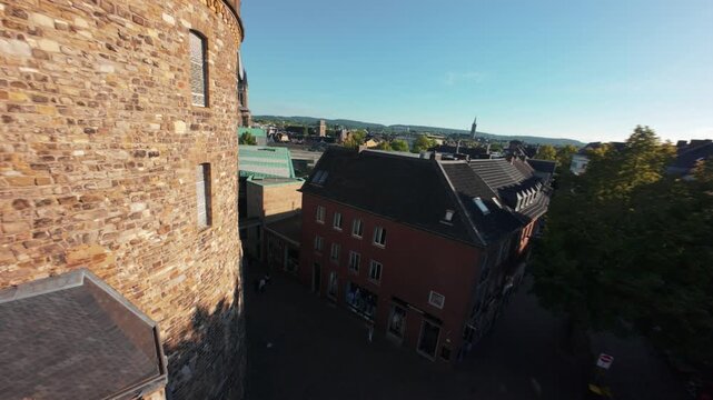Aachen viewed from a drone
