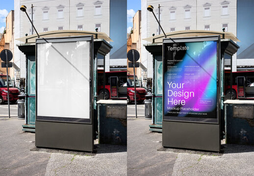 Mockup Of Customized Sign In City