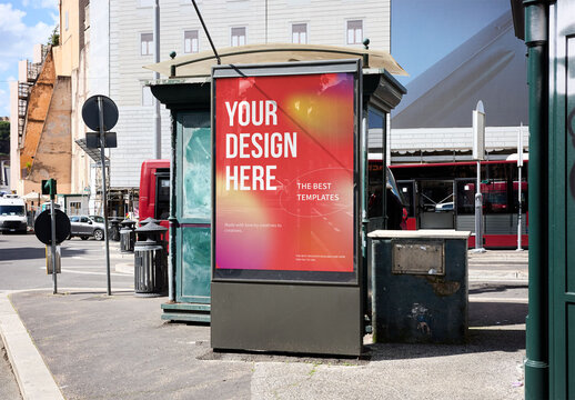 Mockup Of Customizable Sign In City
