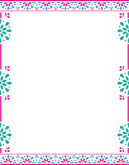 Fototapeta na wymiar Latino Hispanic Colorful Page Templates