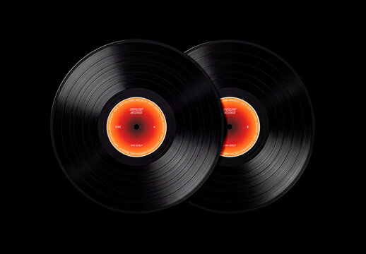 Vinyl Disc Mockup For Branding And Packaging Design