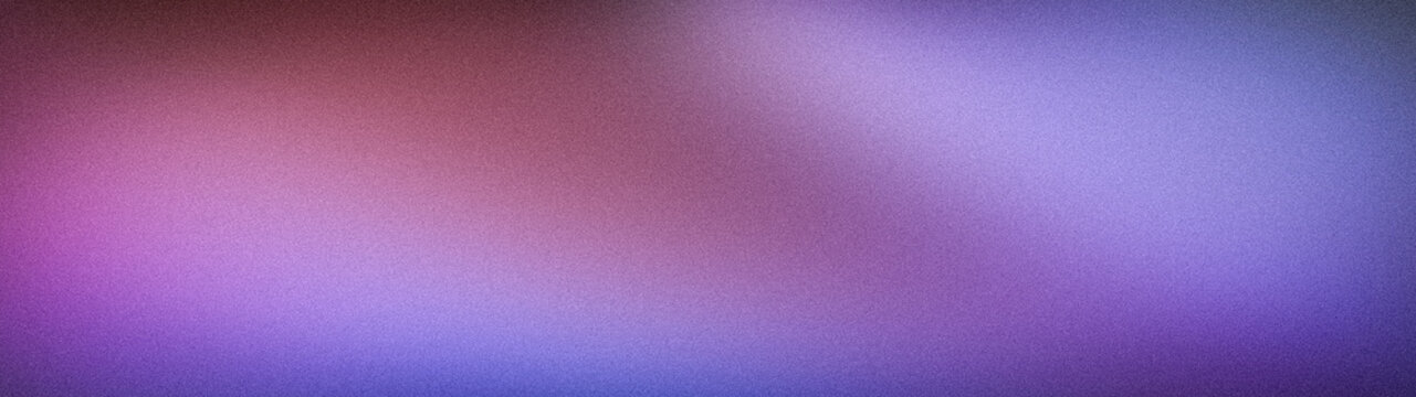 Blurred gradient background with purple blue and red tones grainy texture abstract design wide format tech wallpaper