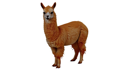 3d rendering poly llama model in a simple setting © santiago