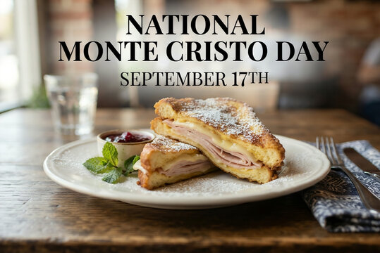 National Monte Cristo Day September 17th Sandwich Meal