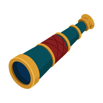 Playful Spyglass Illustration