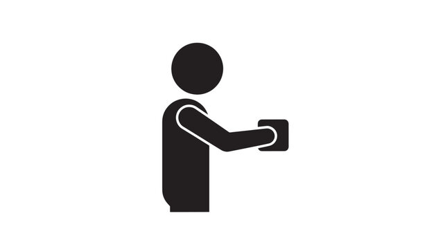 User silhouette interacts with a digital touch interface to represent modern technology and intuitive user experience design.