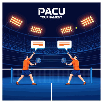 Captivating Sports Tournament Illustration With Intense Competition And Stadium Lights
