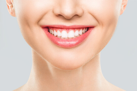 Beautiful Woman Smiling with Perfect White Teeth