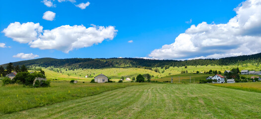 Panoramic view of rural Bosnia, Europe