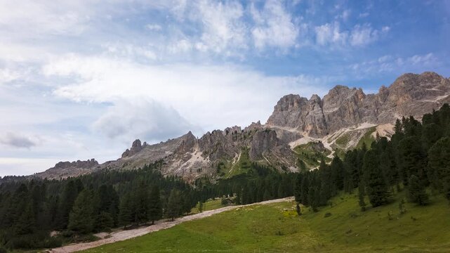 Campitello di Fassa - Fassa Valley - Italy - Time lapse