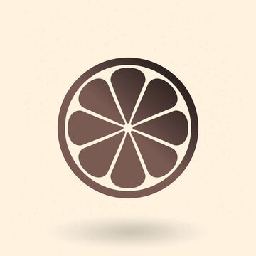 Vector Icon of Lemon Slice