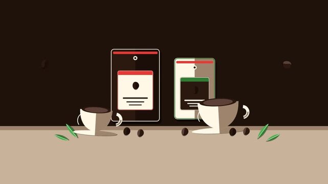 Minimalist Coffee Branding Animation