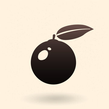 Vector Icon of Orange Fruit