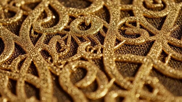 golden lace fabric texture