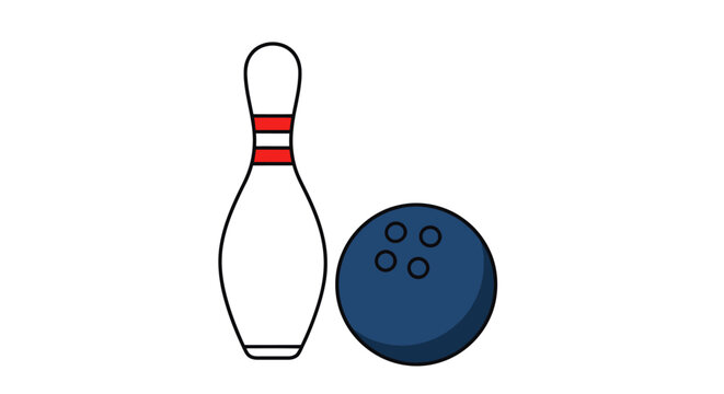 Bowling Ball and Pin Game.