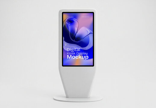 Digital Kiosk Display Mockup
