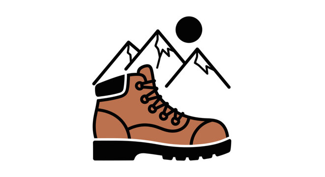 Brown Hiking Boot for Outdoor Adventure.