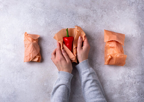 Beeswax wrap. Reusable eco plastic free life concept