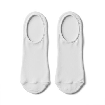 Socks Laid Flat on White Background
