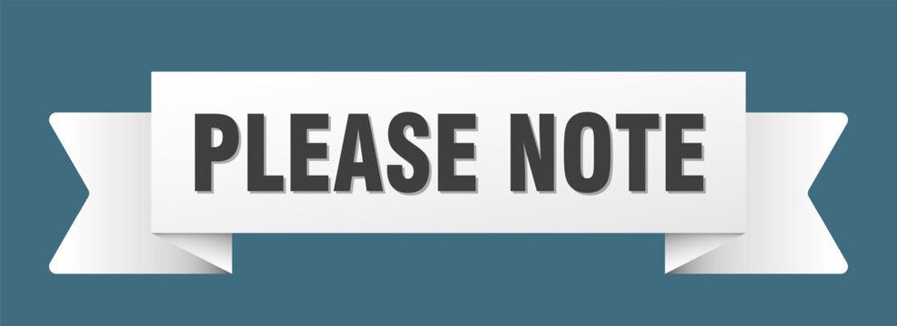 please note ribbon isolated on transparent background. please note ribbon