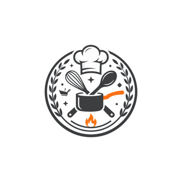 Chef Cooking Utensils Vector Illustration