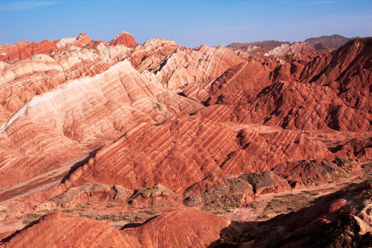 Colorful Danxia landform scenery in Zhangye Gansu China