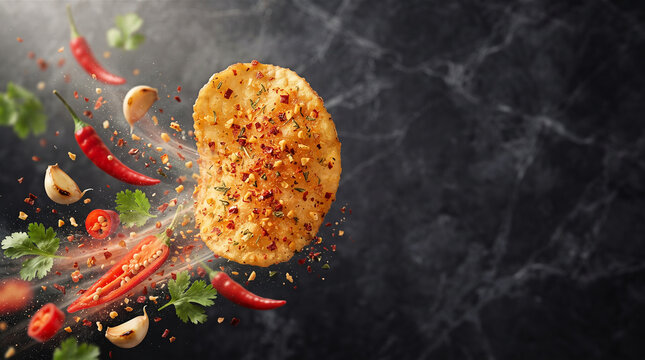 Potato Chips Chili and Garlic Flavor
