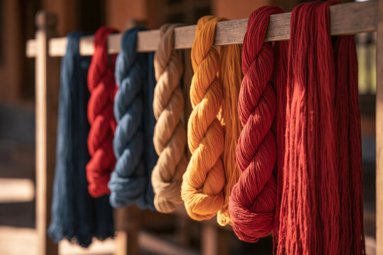 Dyed Yarn Skeins Rack
