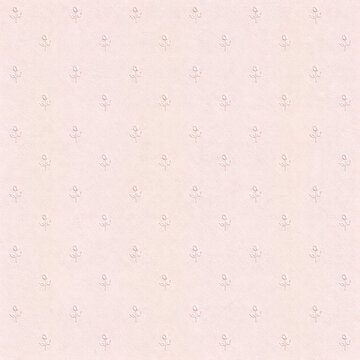 Blush Minimal Floral Wallpaper Tiny Delicate Botanical Pattern