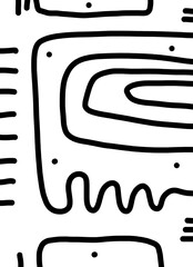 Abstract image for printing. Picture for modern interiors. The picture is painted by hand on a tablet. © neurostructure