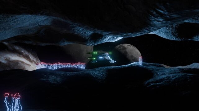 My science fiction world: space travel in the future.