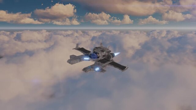 My science fiction world: space travel in the future.