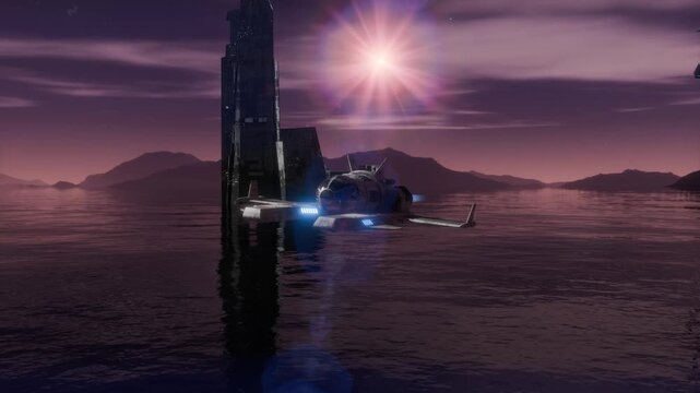 My science fiction world: space travel in the future.