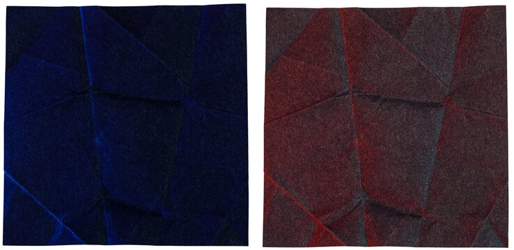 Geometric Folded Creased Paper Texture Bundle, Polygonal Pattern Mesh Origami Surface, Symmetrical Low Poly Panel Split