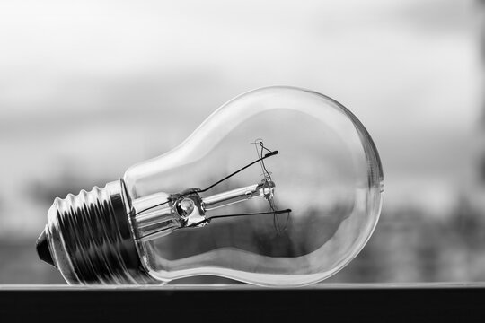 old incandescent light bulb, no longer in use