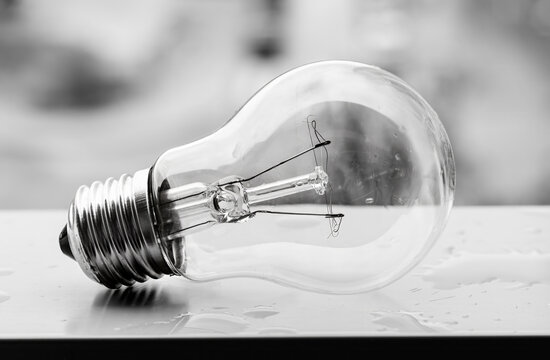 old incandescent light bulb, no longer in use