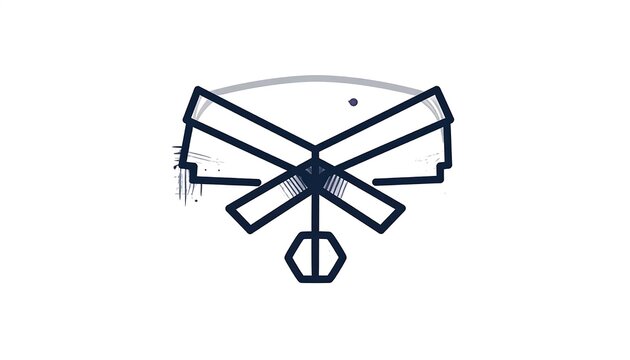 Minimalist black starburst logo design.