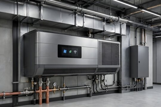 Smart HVAC Unit with Digital Display