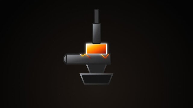 RPG Runic Anvil Forge Crafting Hammer Spark Ember Motion 4K