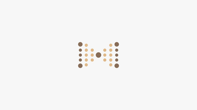 Dotted geometric pattern tech networking icon.