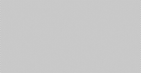 Obraz premium Clean black thin diagonal parallel lines repeat uniformly, minimal geometric stripe hatching texture for mockup overlay, wallpaper, and print design.