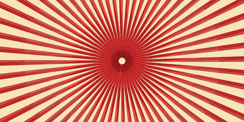 Fototapeta premium Vintage Japan Red Rising Sun, Sun Ray - Vintage Red Rising Sun Background. Vector illustration of a Rising Sun background with a grunge texture