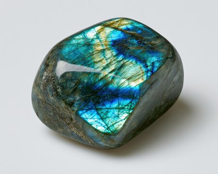 Labradorite Rock with Blue and Green Flashing Patterns