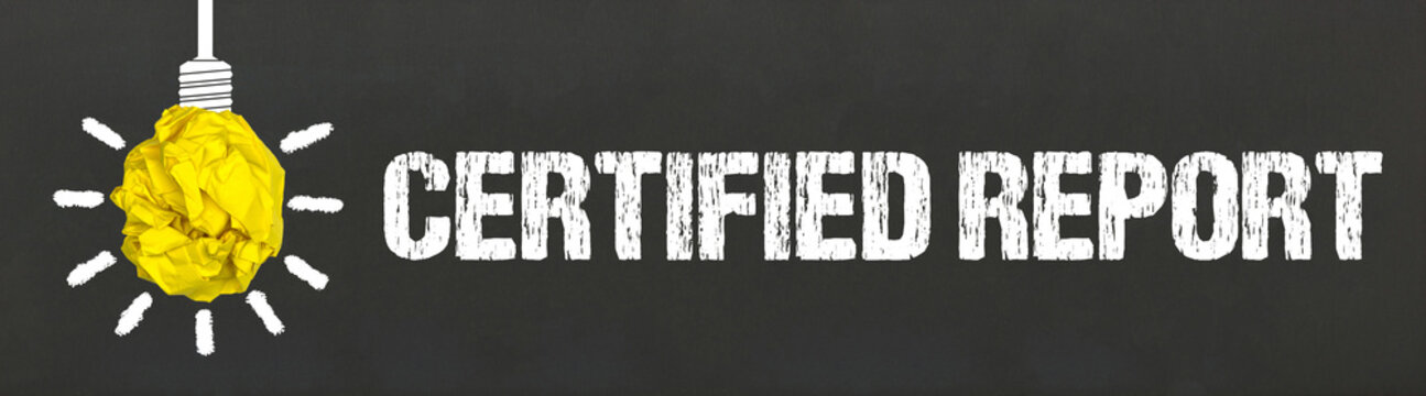 Certified Report	
