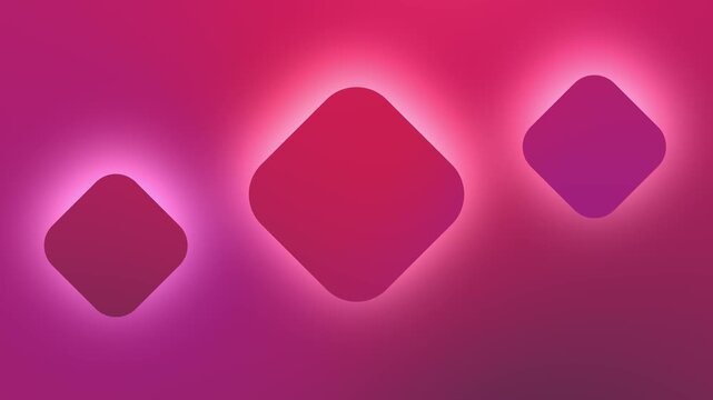 Dynamic pink gradient background with illuminated diamond shapes